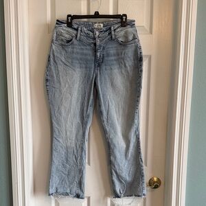 Maurices Light Blue Curvy Ankle Jeans